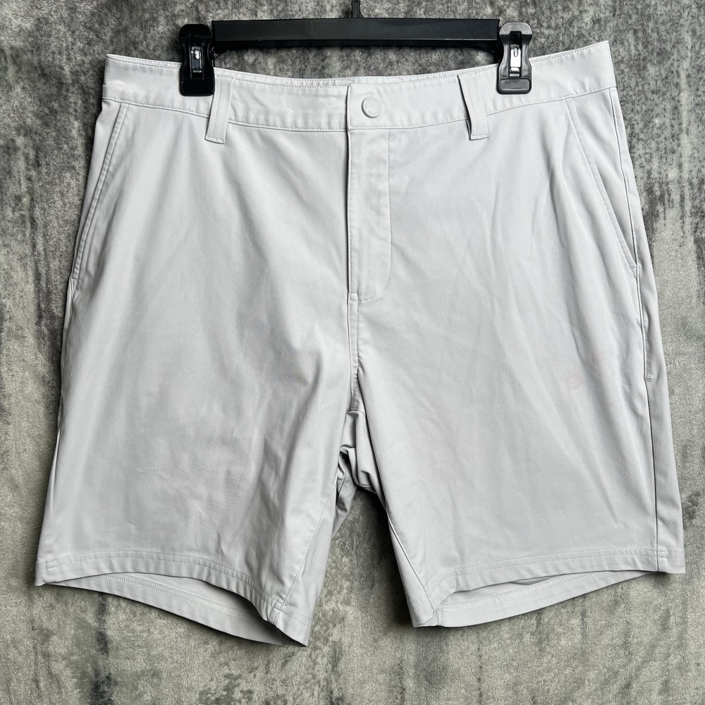 Rhone Men's Golf Shorts Size 34 Light Gray Chino Commuter Outdoor Performance